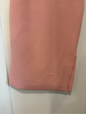 C/Meo Collective Pink Strapless Ruffle Midi Dress in Dusty Pink Size XS thumbnail 4
