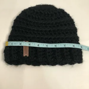 The North Fork black knit hat beanie‎ winter hat North Fork Long Island NWOT thumbnail 6