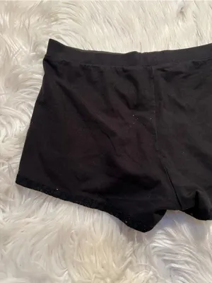 Victoria's Secret Womens Size Small Pajama Shorts Sweatshorts Black Crochet Lace thumbnail 5