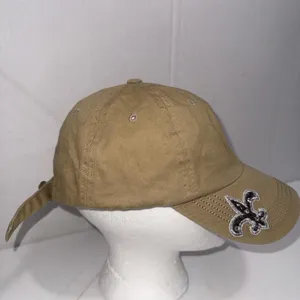 Pit Bull Cap Fitted Womens One Size Black Rhinestone Cadet Y2K‎ Fleur de lis thumbnail 7