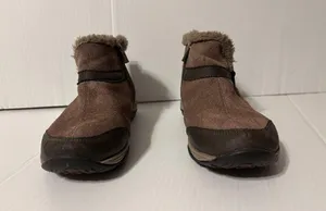 Winter brown suede winter boots women size 7.5 W thumbnail 3