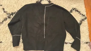 Blu Pepper Sweater Medium Contrast Stitching  thumbnail 2