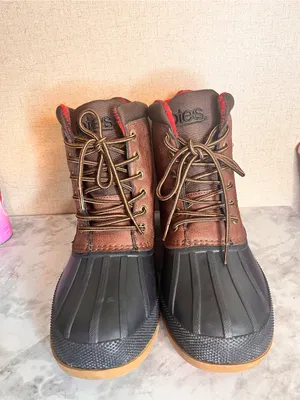 totes Black and Red Plaid Boot Lining Brown Size 9 thumbnail 3
