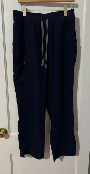 Figs Women’s Size L Straight Leg Blue Polyester Kade Cargo Scrub Pant thumbnail 1