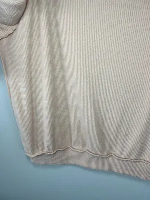 Free People We The Free Main Squeeze Hacci Balloon Sleeve Shirt Peach Slouchy Lg thumbnail 11