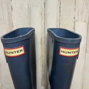 Hunter‎ Women's Original Tall Rain Boots Navy Blue Size 5 thumbnail 2