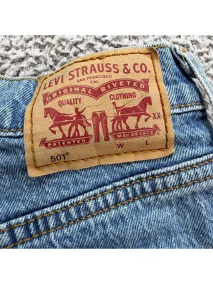Levis 501 Womens Denim Cut Off Jean Shorts 28W Light Wash Raw Hem High Rise Fest thumbnail 4
