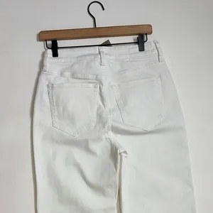 NWT!! J. CREW Curvy Slim Wide Denim Jeans Solid White Raw Hems Stretch‎ Size 27 thumbnail 8