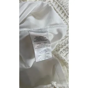 Taylor Boho-Chic Crochet Bodycon Tank Dress White Knit Mini Square Neck Small thumbnail 9
