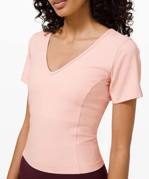 Lululemon Nulu Cropped Slim Yoga Short Sleeve thumbnail 1