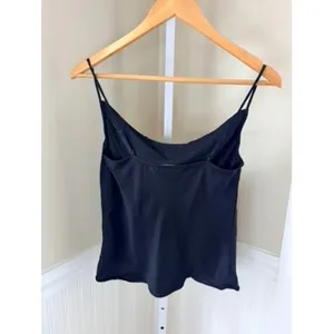 FRAME Cowl Neck Camisole Noir Black Viscose Adjustable Straps XS LWSH1618 thumbnail 2