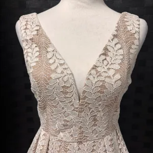 NWT Lulus All‎ of My Heart White Lace Skater Dress Small Bride Cocktail Grad thumbnail 2