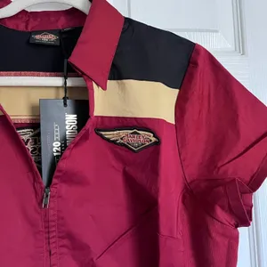Harley-Davidson 120th Anniversary Women’s Zip Up Garage Shirt NWT XL thumbnail 4