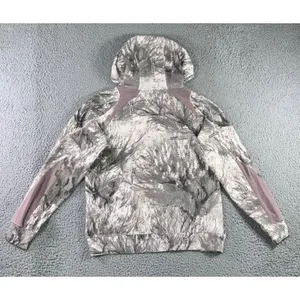 Cabela's Hoodie Women L Seclusion Open Country‎ Snow Camo Pink Graphic Outdoor thumbnail 3