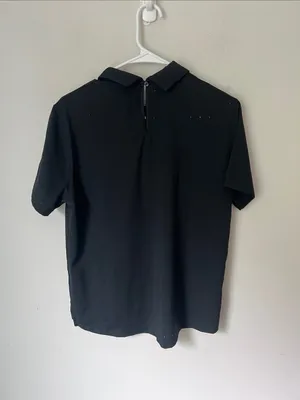 Nike Dri-FIT Black Perforated Golf Polo Top Women’s M 🔲 thumbnail 6