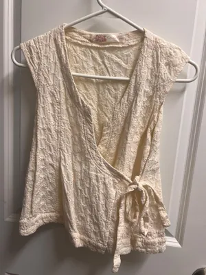 Vintage Tie Front Top thumbnail 1