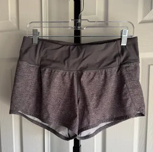 Lululemon Athletic Running Shorts Gray Lined 4" Inseam Women's Size: 6 thumbnail 3
