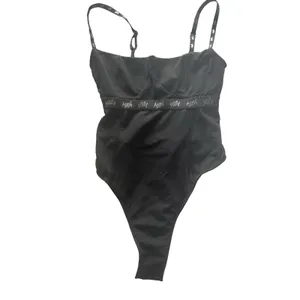 New!Yitty Spotlight Shaping Demi Cup Thong Bodysuit Black/Gold Shimmer Sz XS thumbnail 2