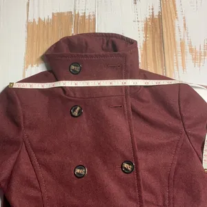Thread & Supply Double Breasted Oxblood Peacoat Size Medium thumbnail 10