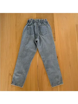 PacSun Mom Jean Light Wash Paperbag Jeans Size 24 thumbnail 6