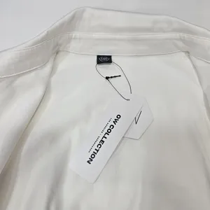OW Collection Bella Crop Shirt in White Size M thumbnail 5