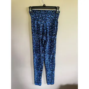 Aerie OFF/LINE Blue Leopard Print 7/8 High Waisted‎ Leggings thumbnail 2