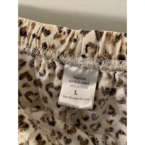Meg & Lilly Women's Leopard Print 2pc Pajama Pant Set Top & Pants Size Large thumbnail 9