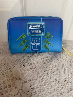 NWOT Loungefly Disney Pixar monster scare games Oozma Kappa zip around wallet thumbnail 3