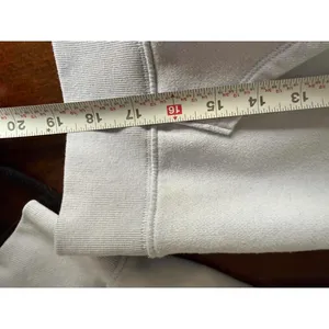 Aerie Light Blue Quarter-Zip Pullover Sweatshirt with Kangaroo Pocket thumbnail 8