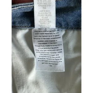 Good American Good Curve Shorts Size 4 Blue 466 Light Wash Distressed Raw Hem thumbnail 6