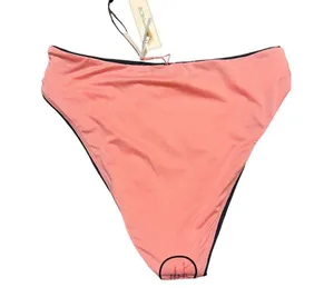 BCBGeneration Bikini Bottom Reversible Peach Black Panther Bathing Suit Sz L NWT thumbnail 5