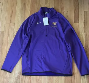 University of Northern Iowa Panthers Softball 1/4 Zip Womens Large Purple Nike thumbnail 1