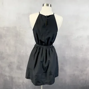 Express Womens Halter Dress XS Party Sequin Crochet Going Out‎ Date Night Party thumbnail 4