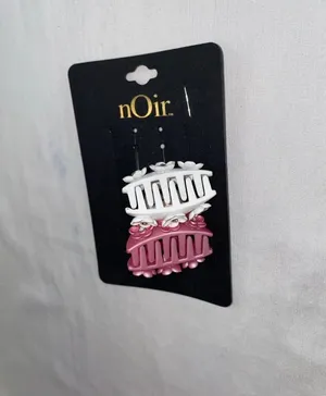 NEW Flower Hair Clips Pink thumbnail 3