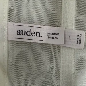 Auden Intimates Ivory Lace Longline Bra Bustier Sheer Dot Mesh Underwire‎ Large thumbnail 5