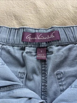 Gloria Vanderbilt Blue Cargo Shorts - S thumbnail 3