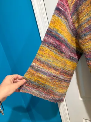 Anthropologie Akemi + Kin Multicolor Striped Open Cardigan Sweater one size thumbnail 3