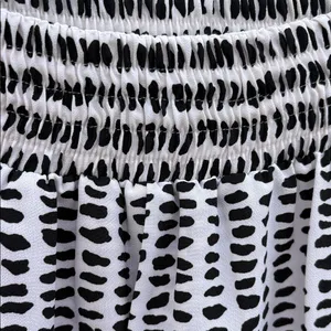 Evan Picone Black and White Dot-Print Maxi Skirt thumbnail 3