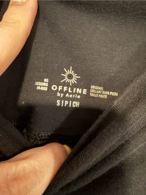 Black‎ Aerie offline cotton High-Waist Leggings thumbnail 2