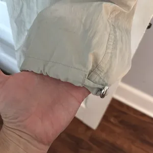 Zara  Light Gray/Tan Cargo Pants thumbnail 3