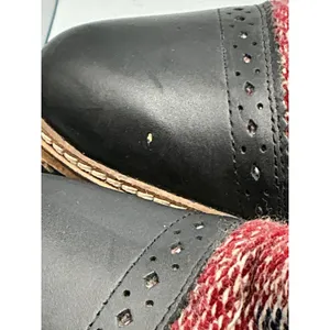 Free People Brayden Western Booties Black Kilim Woven Studded Leather 37 Womens thumbnail 5