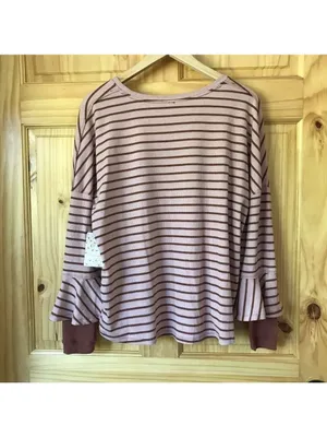 Free People We The Free Thermal Ruffled Top Size XS thumbnail 9