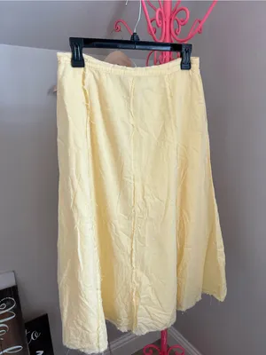 Eddie Bauer Butter Yellow A-Line Skirt thumbnail 3