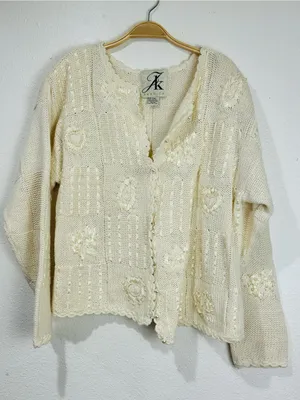 Cream Textured Button thumbnail 5