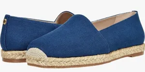 Stuart Weitzman womens Dree Slide Espadrille Blue Canvas Size 5 Slip On Loafer thumbnail 1