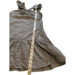 Romeo + Juliet Couture Gingham Ruffle Strap Dress Black White‎ Sleeveless Mini Summer Casual thumbnail 6