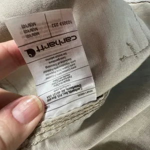 Carhartt Womens Medium Tan Ripstop Utility Field Jacket Chore Coat Beige Canvas thumbnail 5