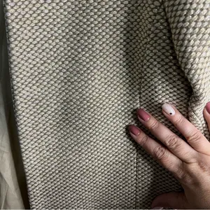 Mercer & Madison Metallic Open‎ Front Woven Car Coat Pea Coat thumbnail 3