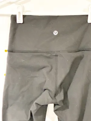 Lululemon Black Womens Cropped Leggings Size 4 thumbnail 2