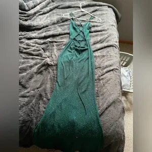 Windsor Green sparkly prom dress thumbnail 5